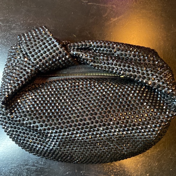 NEW Black Crystal Clutch Bag - Picture 3 of 5